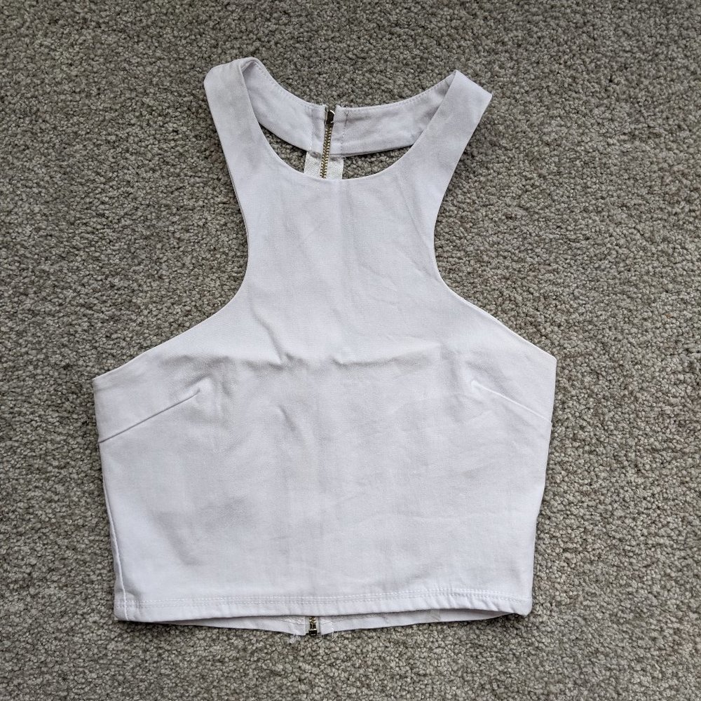 White Crop Top